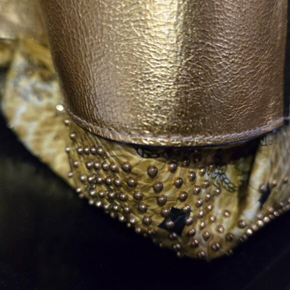 EUC Authentic MCM Snake Print Satchel RARE - Picture 14 of 15